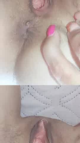 Slim wife and built spouse in amateur pov anal movie scene