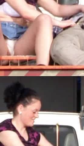German teen visits her crush at work and gets fucked in the car