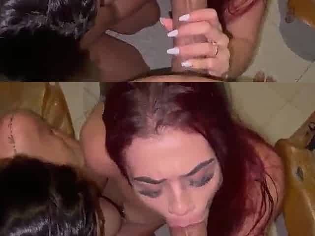 Cumming session with my girlfriend's allies - There's sufficiently milk for all of 'em.