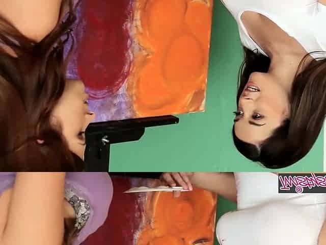 Twistys - Sabrina Maree , Taylor Vixen - lesbo Large Boobie Painting