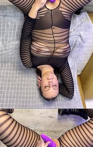 First Attempts at Fisting My Slippery Holes Under a Skirt Without Panties