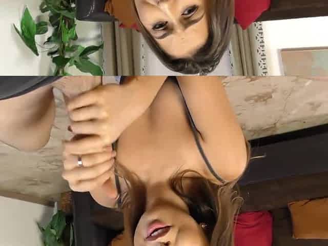 Brunette hair Sweetheart Cum Overspread After An Intensive Tugjob