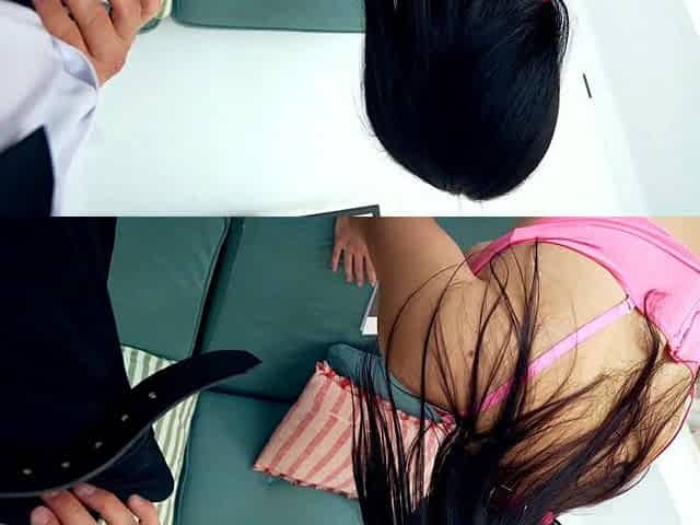 Creampie my latex stepdaughter
