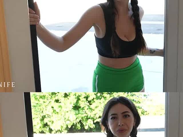 My LARGE TITTY NEIGHBOUR caught me spying, now I must pay the ultimate price - Chloe Surreal