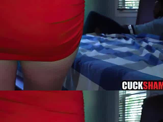 Cuck husband watching wife taking bbc up her ass