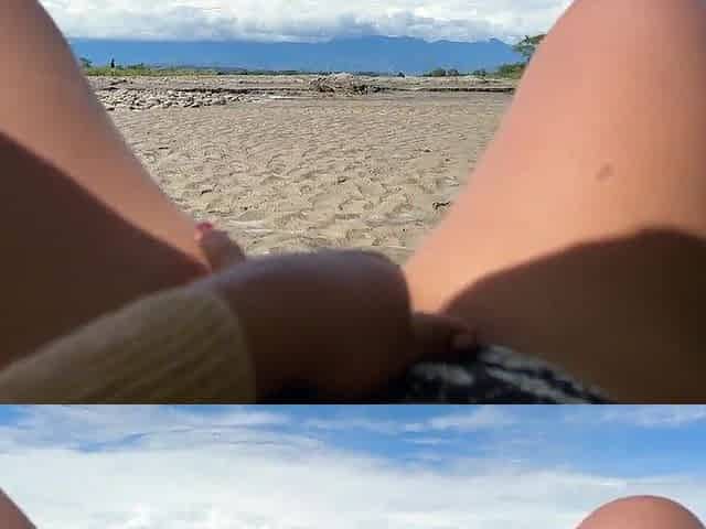 I came to the beach to masturbate and a dude was recording me.