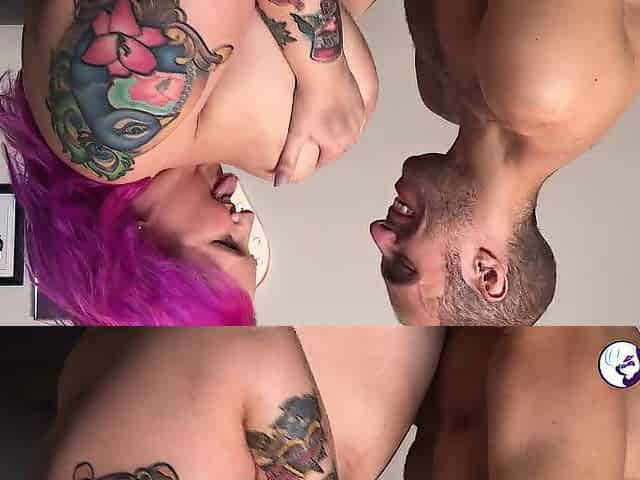 Inked big beautiful woman Sara Star likes sucking and screwing a married jock