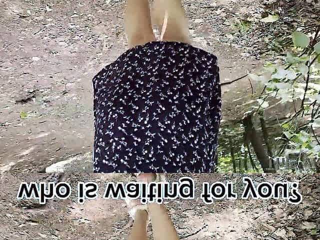 A Russian stranger in the forest gave herself to the 1st dude this babe met