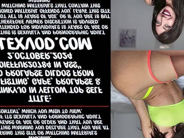 Hotkinkyjo in yellow top self anal fisting, gape, prolapse & 2 prolapse dildos from oieffur20784 i