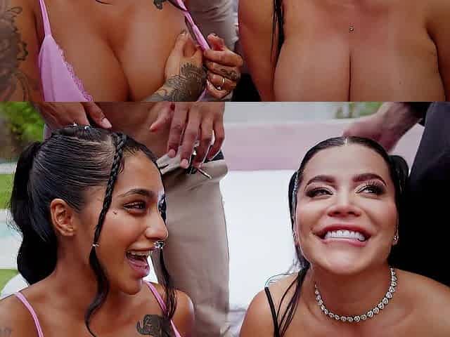 Wild Party Ends in Avid Fuckfest - Yasmina Khan and Sara Retali - End Up Getting Drilled and Urinated On.
