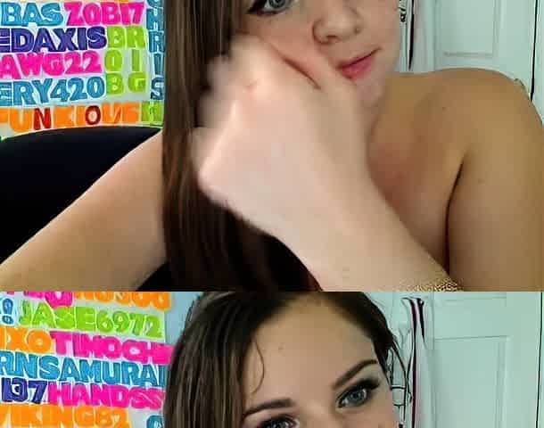 Sexy webcam brunette with big boobs
