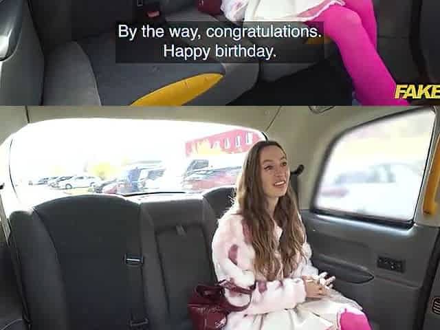 Taxi Driver get a very cheerful birthday surprise - Fake Taxi