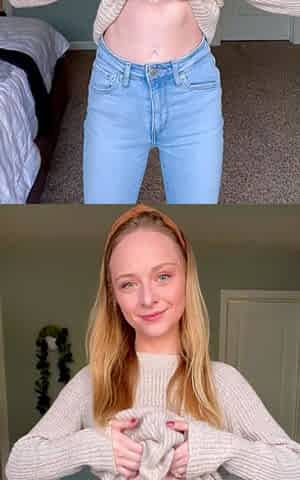 Curly Blonde Teen Records Solo Dildo Masturbation More at