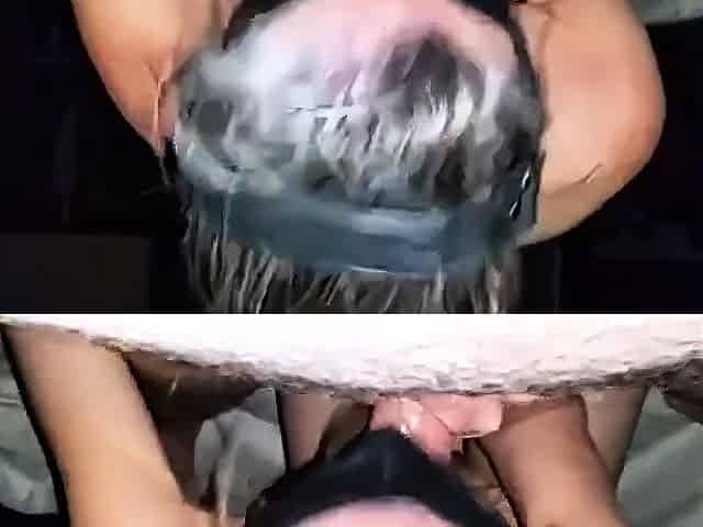Girl's Amateur Adventure with Cum in Mouth