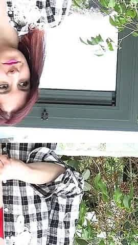 French Cutie Pounded Hard in the Yard 6666 3