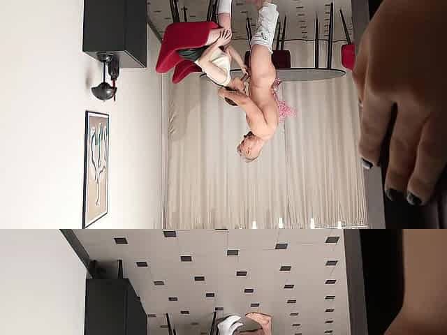 Cuckquean girlfriend got cum on her butt after our anal screw