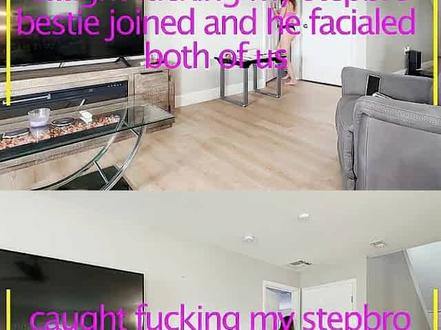 caught banging my stepbro ally joined with giant facial on one as well as the other of our faces