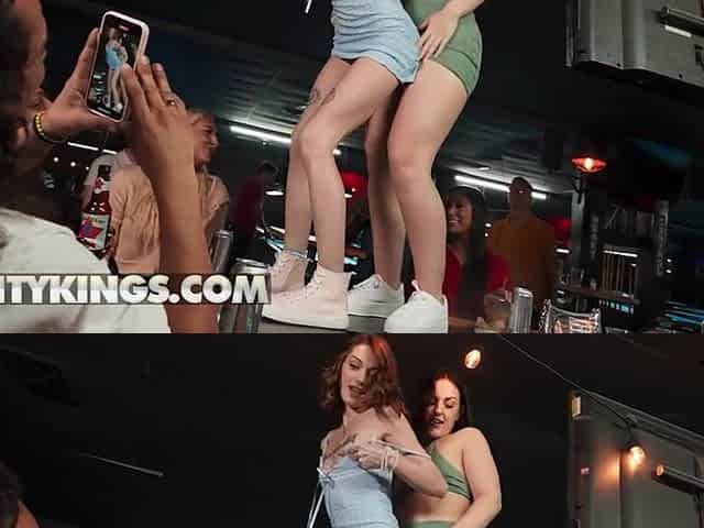 REALITY KINGS - Shrooms Q Gets Nasty With Her Guy At The Pool Hall And Swallows His Dick