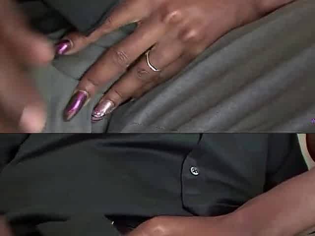 Aged chap gives this youthful ebony cutie a lesson this babe will remember with his BBC