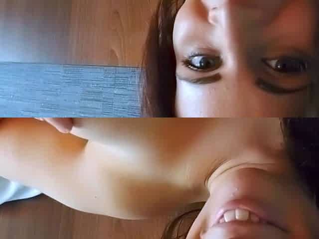 Ready to drop heavily pregnant brunette gives me a handjob