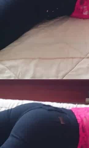 I Jerk off Really Hard Enjoying My Beautiful Stepmother Relaxing, I Love Her Big Ass