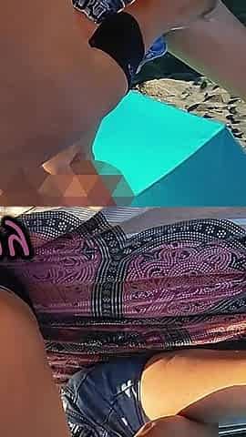 French Teacher Sucks Student Bull Cock on Crowded Nudist Beach Risky Handjob Caught Multiple Times
