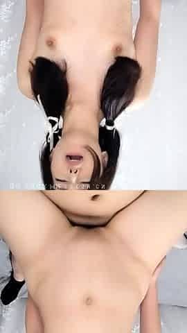 Skinny asian teen Kina Kai hardcore pov