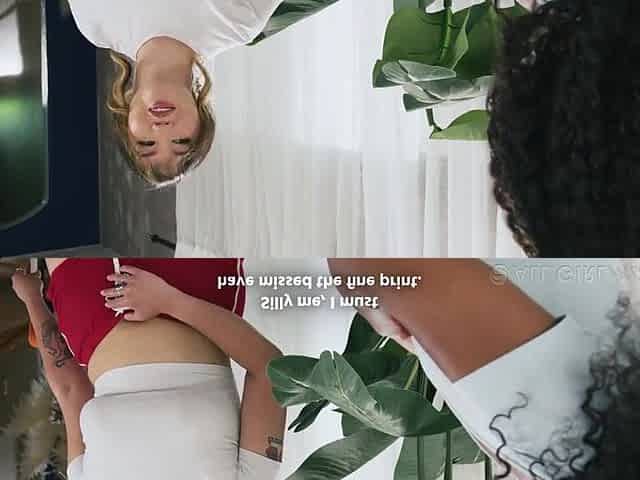 Interracial Massage Turns Into Sexy Lesbo Screw