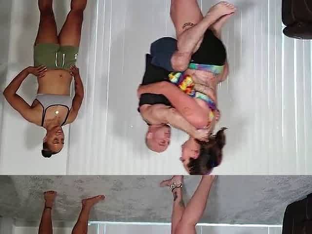 Tony gets picked up by 2 tall and charming babes
