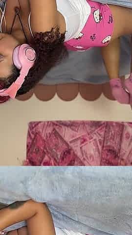Chubby Girl Farting on Bed During Business Call with Boss