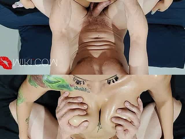 Oiled Boobs Fuck, Pussy Pounding and Facial