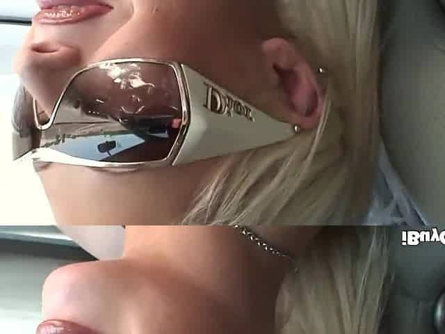 Breasty golden-haired tit screws and sucks on hard penis