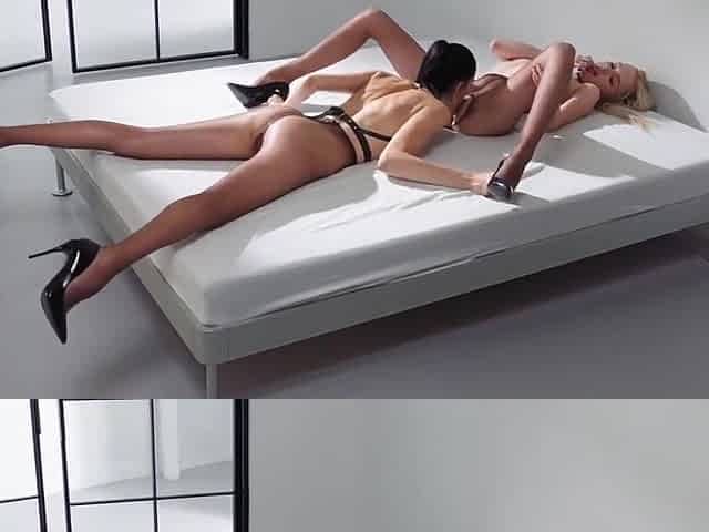 Leggy Teen 18+ Girls In Lesbian Strapon Sex