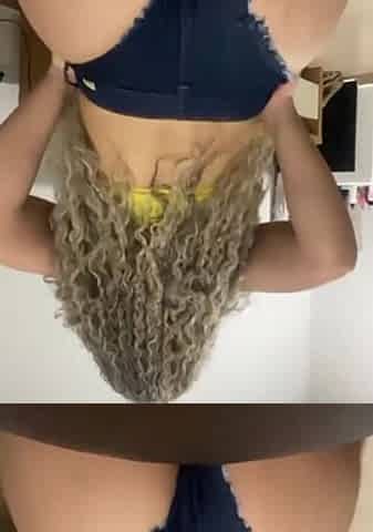 Hairy-haired tanned beauty twerking in mini shorts