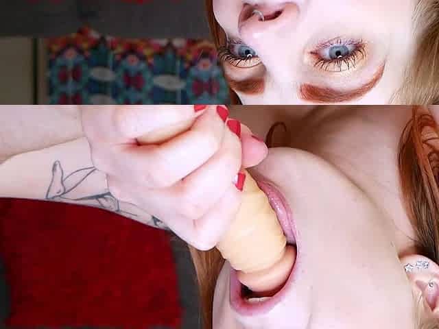 Carly Rae in Sizzling Red Head Deepthroat and Squirt