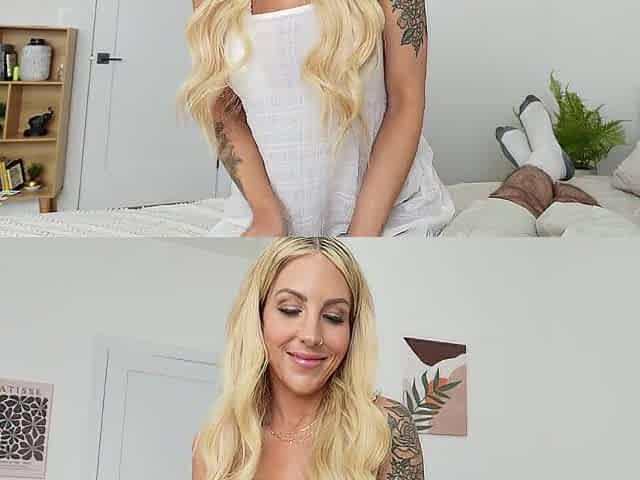 Golden-haired Large Titty Step-Mama needs some real college dong - Sarah Harlow