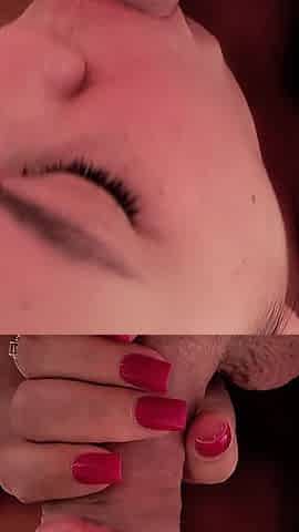 POV: I Fuck Her in the Mouth Before I Have Time to Open My Eyes, Thirst for Sperm, Cum in My Mouth and on My Face
