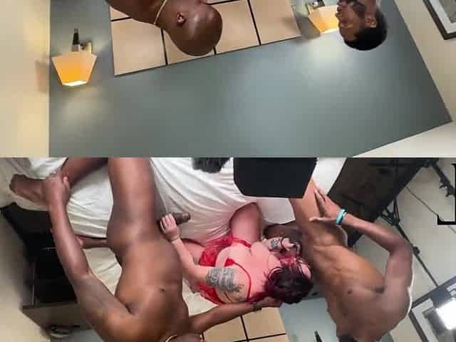 SAVANNA STAR GETTING CRACKED BY 2 EBONY DICKS