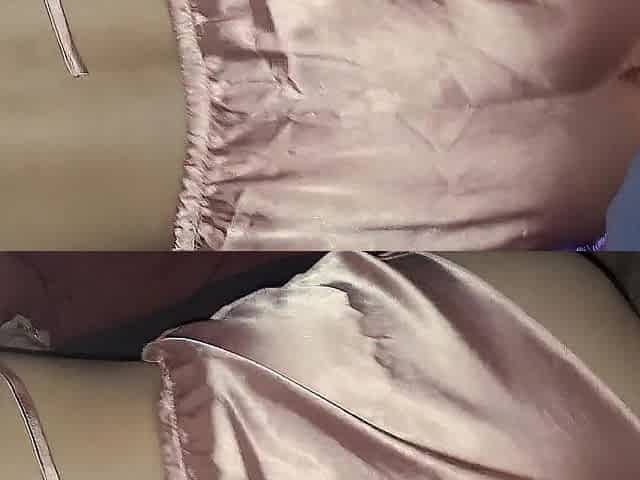 Waking him up with hawt booty in silk