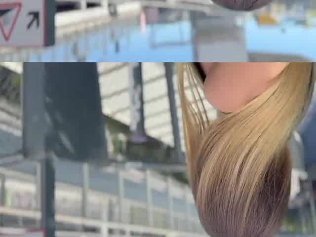 Cheating wife gets banged on her hotel balcony