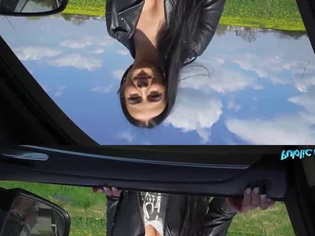 Tits And Arse Hitchhiker With Maddy Black