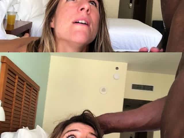 Amateur Blonde Blowjob handjob and cumshot