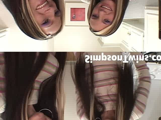Simpson Twin with small tits Duo Fingering