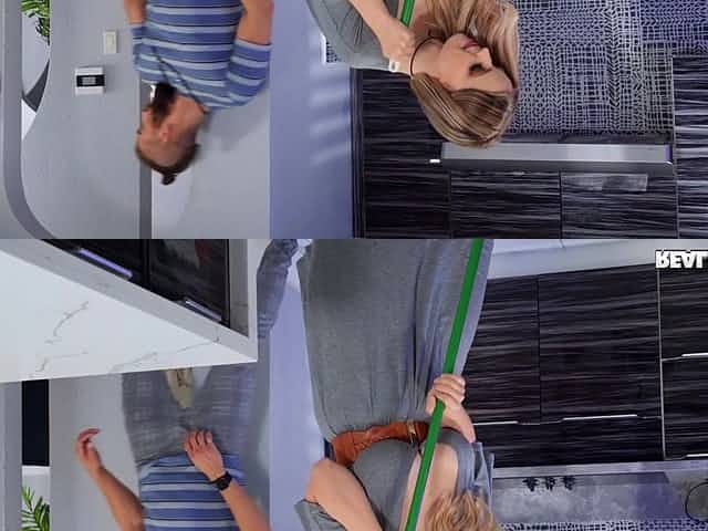 Chubby amateur Codi Vore gets fucked hard in the kitchen. HD