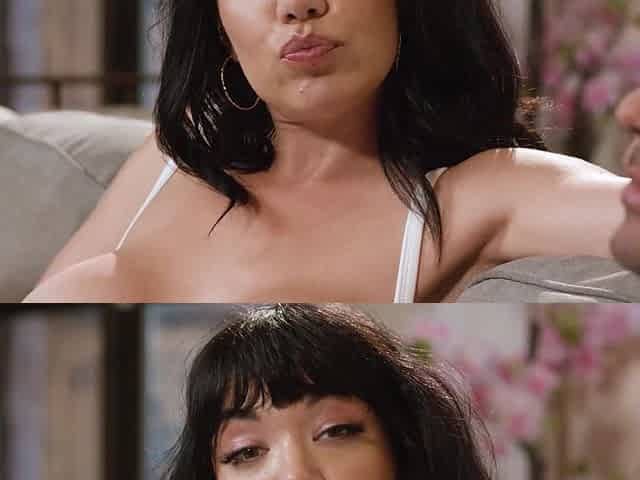 Oliver Davis and Little Puck enjoy passionate sex with the stunning brunette