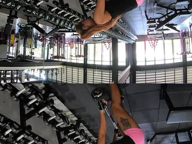 Thai GF with ass gym workout and sex