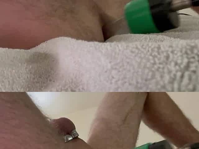 Masturbating whilst caged