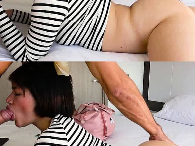 Amateur Big Ass 18yo Latina Anal Railed