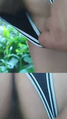 Sex with a Black-haired Woman Outdoors