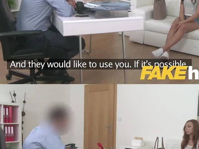 Fake Agent Shy European amateur tempted on casting bed
